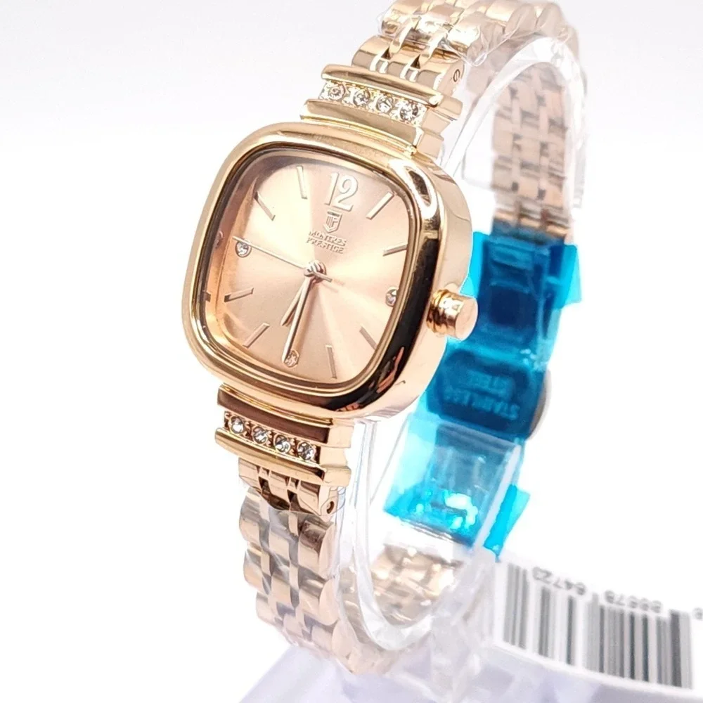 Invicta Prestige MPW-0038 Women's‎ Watch Rose Gold Crystal Bezel 26.5mm